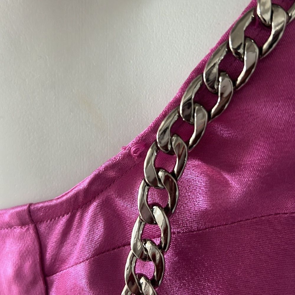 L’Agence Majesty Chain Trim Gown in Pink, NWT, Size 2 - Picture 15 of 16